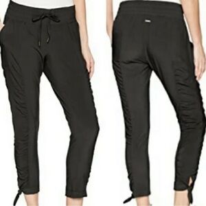 PrAna Bindu Windbreaker Jogger Pants Black XS Lightweight Athleisure